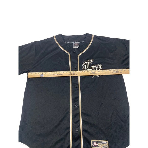 COLOSSEUM LONG BEACH DIRTBAGS‎ BUTTON UP BASEBALL JERSEY XXL Vintage Made Korea - Picture 5 of 12